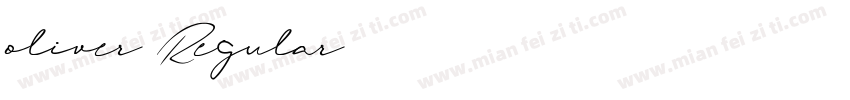 oliver Regular字体字体转换